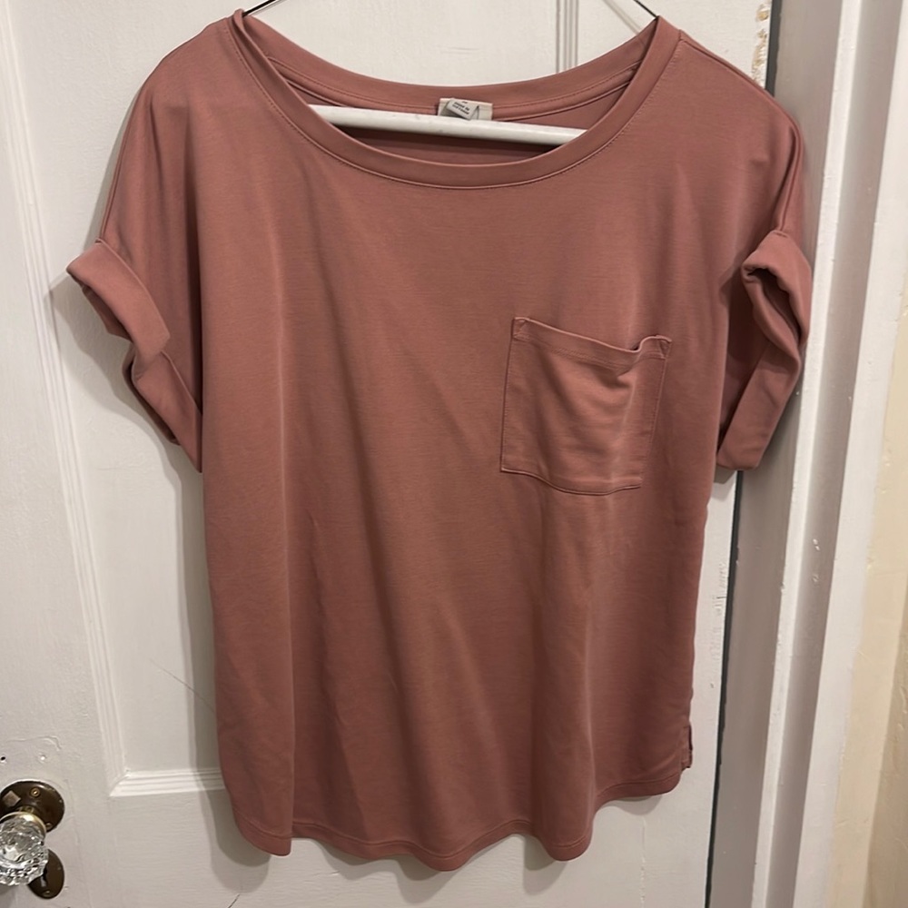 Pink Cropped Blouse Shirt